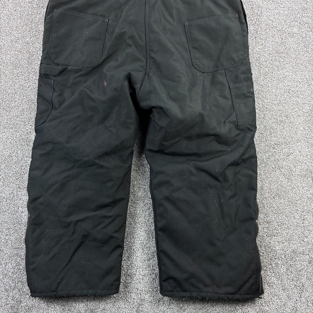 Carhartt Firm Duck Bib Overalls Mens 48x30‎ Arctic Insulated Canvas Double Knee - Picture 6 of 7